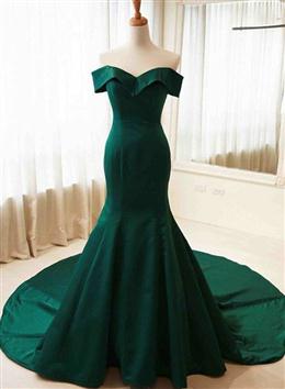 Picture of Charming Sweetheart Long Mermaid Gown, Green Party Dresses